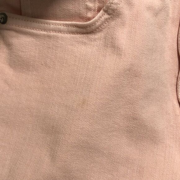 Veronica Beard Debbie Ankle Skinny High Rise Jeans 27 Button Fly Pink Stretch - Picture 11 of 14